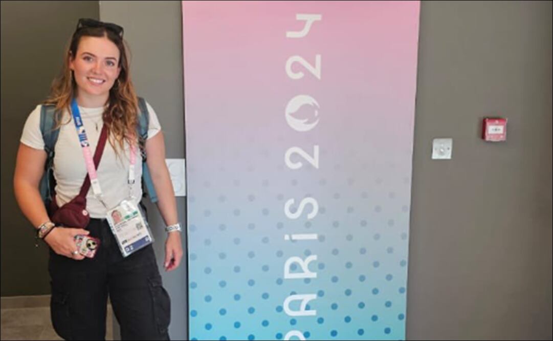 Sofía Reinoso ya está en la Villa Olímpica de París 2024. FOTO: @COM_Mexico