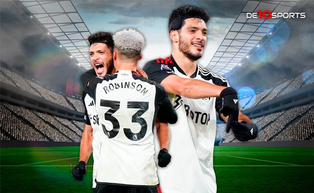 Raúl Jiménez festejando sus dos goles con el Fulham / FOTOS: AP