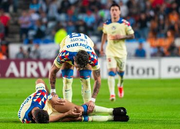 América se queda sin Sebastián Cáceres y Pachuca ya vence a las Águilas