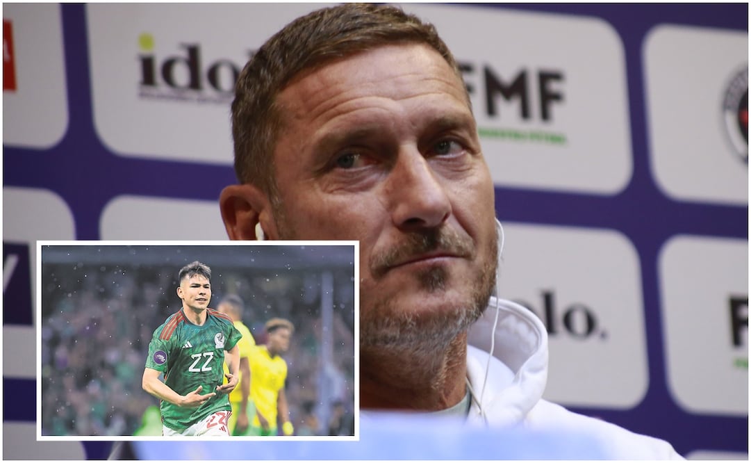 Francesco Totti y Chucky Lozano / FOTO: EFE