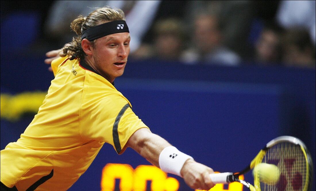David Nalbandian en un partido de 2008 - Foto: AP