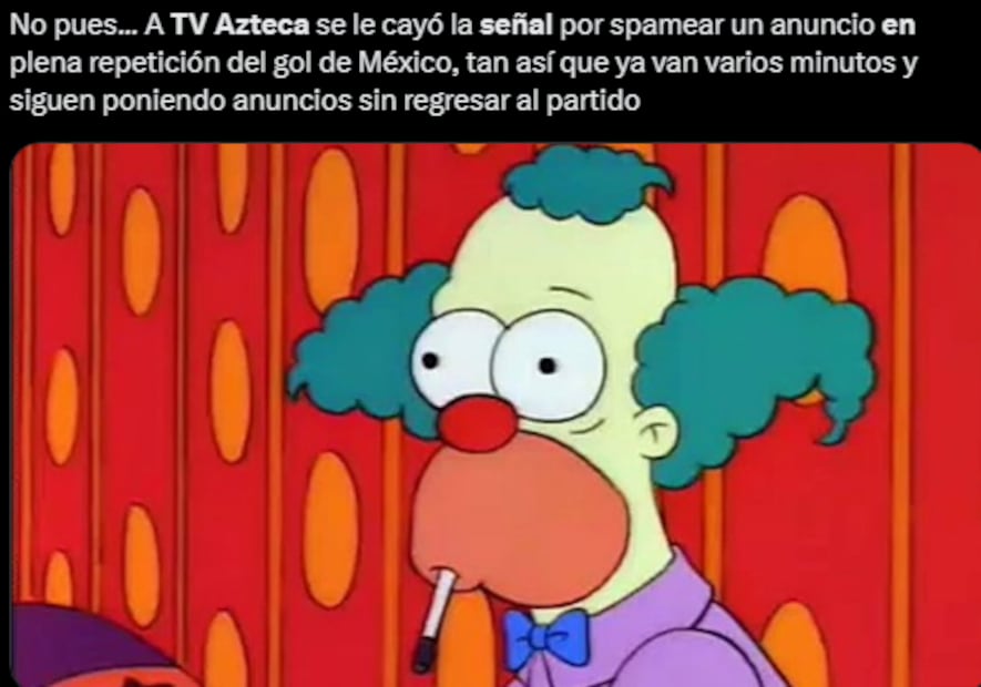 Los memes de las fallas en la transmisión no se hicieron esperar. Foto: Especial.