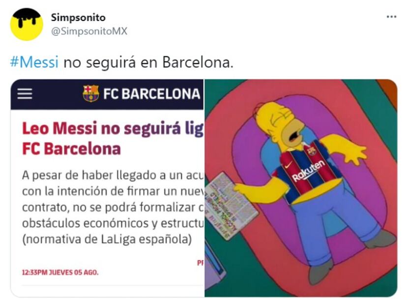 ¡Messi se va del Barcelona! Los 10 mejores memes de su adiós del Barça