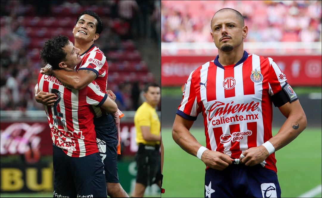 Alan Mozo agarró de bajada a Jesús Sánchez y Javier Hernández. FOTOS: Imago7