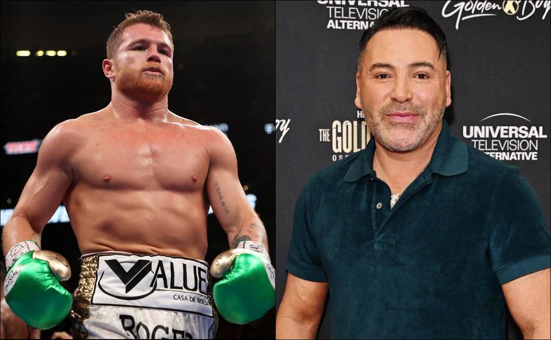 Saúl Álvarez y Óscar De la Hoya. FOTOS: Especiales