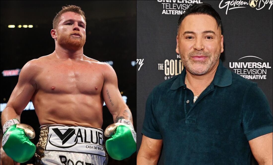 Saúl Álvarez y Óscar De la Hoya. FOTOS: Especiales