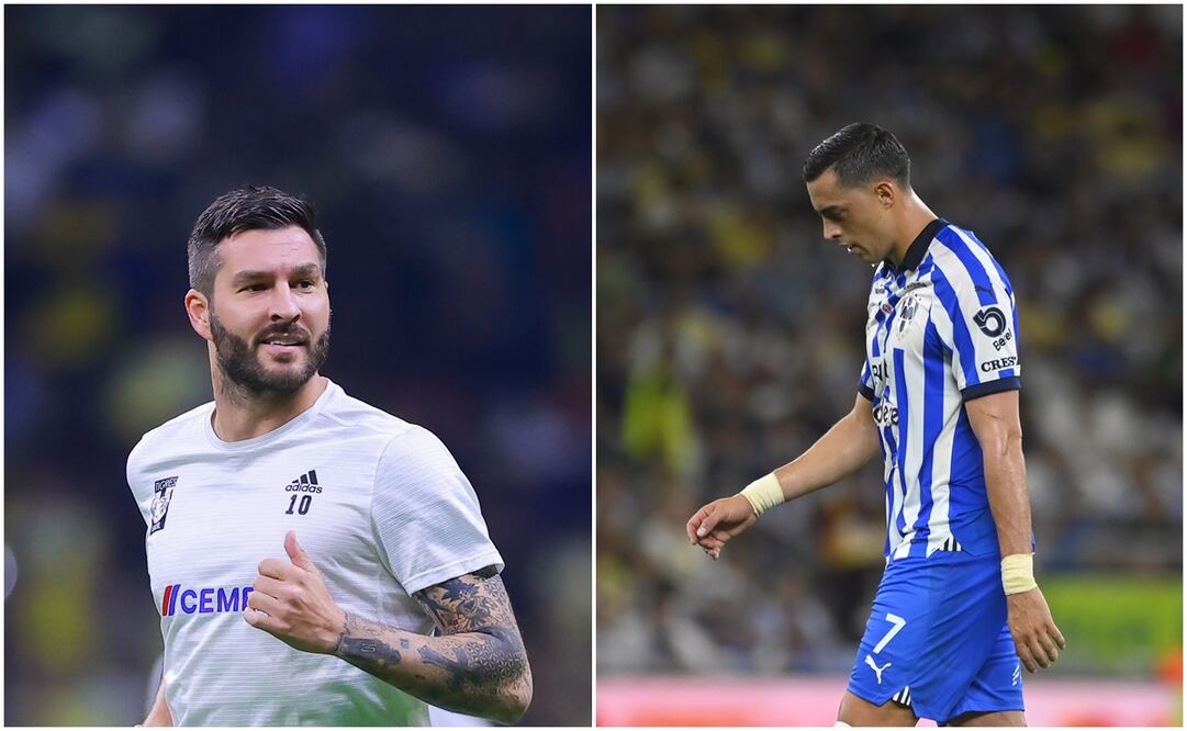 André-Pierre Gignac con Tigres y Rogelio Funes Mori con Rayados / FOTO: Imago7