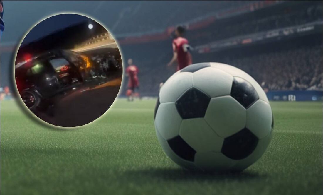 Futbolista sufre aparatoso accidente vehicular. FOTO: Especial