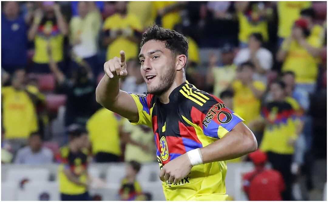 Sebastián Cáceres le dedicó su gol en la Leagues Cup a Alana. Foto: AP