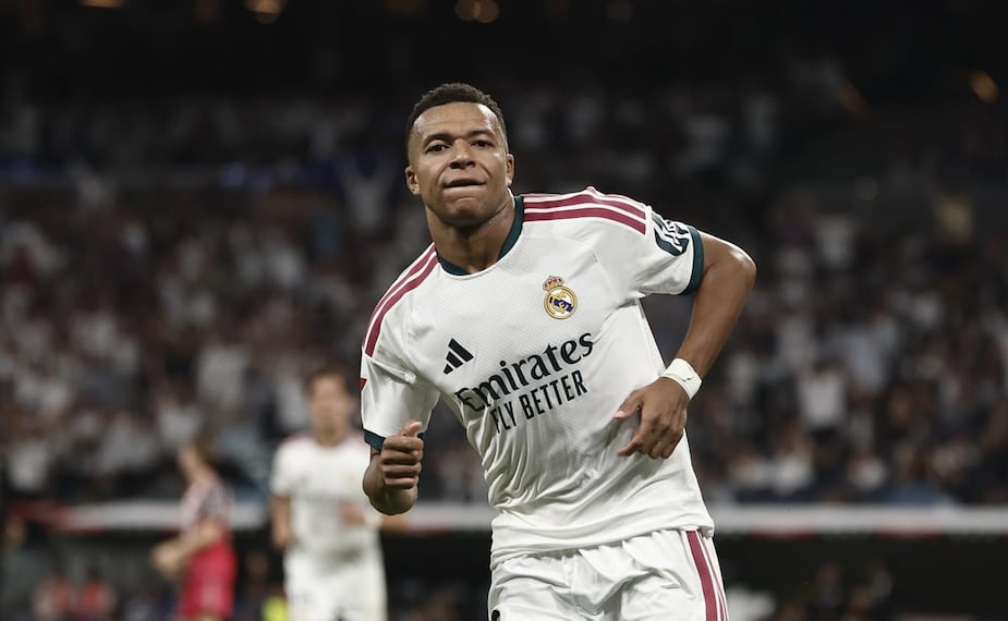 Kylian Mbappé anota doblete en victoria del Madrid vs Rayo Vallecano / Foto: EFE