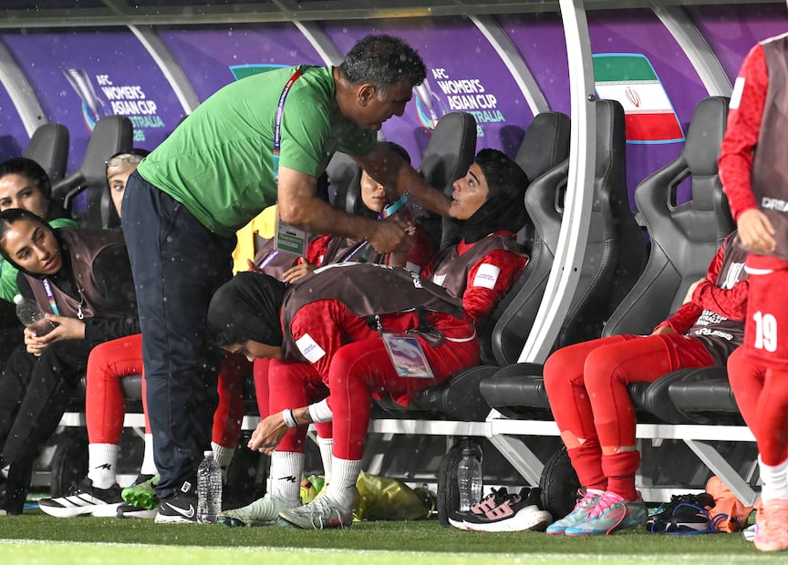 Selección femenil de Irán, durante la Copa de Asia - Foto: EFE