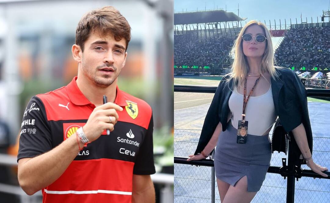 Mallory Caballero presumió en redes sociales su cruce de miradas con Charles Leclerc. Foto: Especial