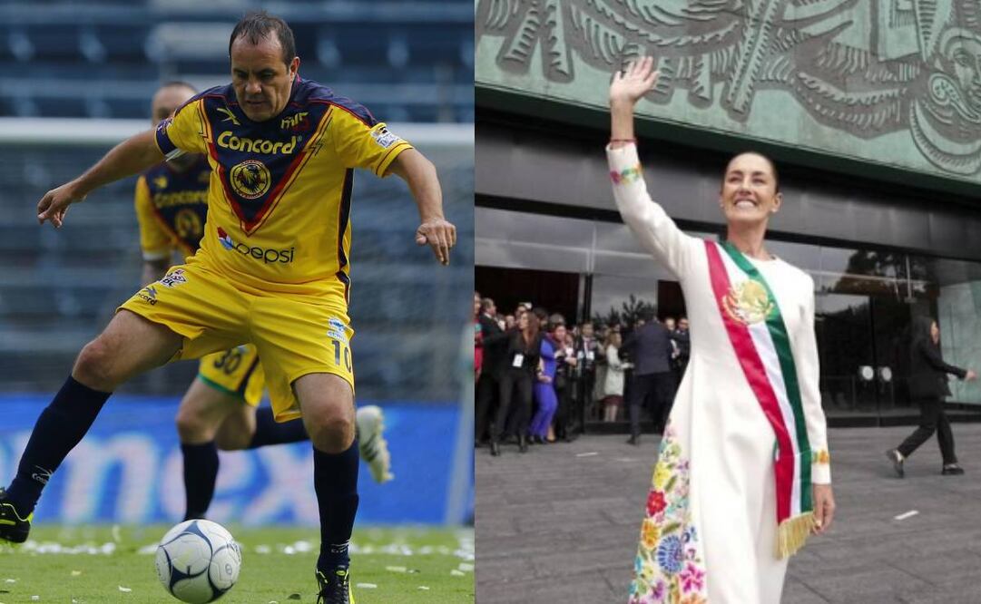 Cuauhtémoc Blanco presumió que hay buena relación con la Presidenta de México. Foto: Especial.