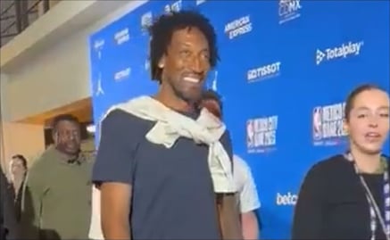 El histórico Scottie Pippen asiste a la Arena CDMX para disfrutar de la NBA