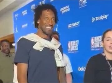 El histórico Scottie Pippen asiste a la Arena CDMX para disfrutar de la NBA