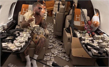 La polémica publicación del youtuber en redes sociales. FOTO: Instagram Jake Paul