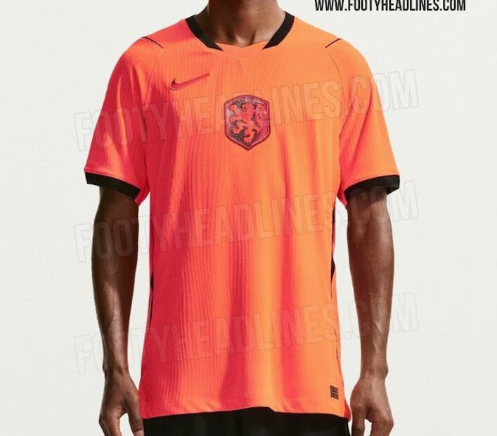Así será el jersey de local de Países Bajos / Foto: Captura de pantalla