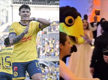 Illian Hernández presume su amor por el América al casarse con el himno azulcrema