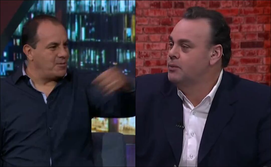 Cuauhtémoc Blanco y David Faitelson en Televisa - Foto: Capturas de pantalla