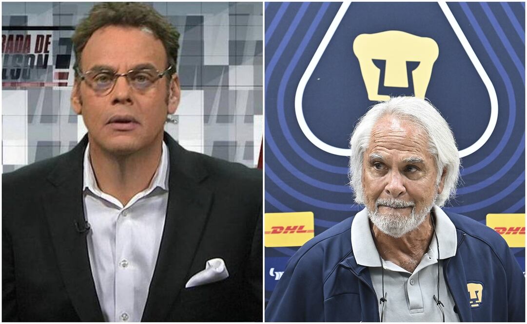 David Faitelson en ESPN y Miguel Mejía Barón con Pumas / FOTOS: Captura e Imago7