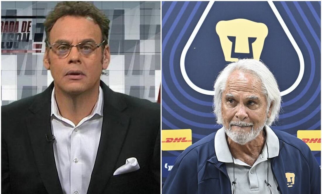 David Faitelson en ESPN y Miguel Mejía Barón con Pumas / FOTOS: Captura e Imago7
