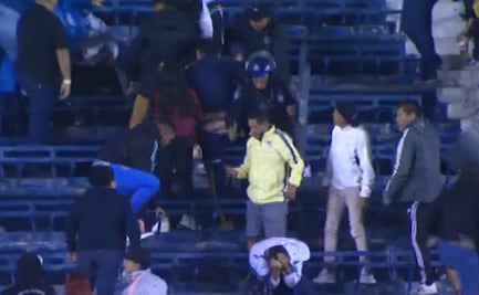 Aficionados del América no aguantaron la derrota ante Cruz Azul y comienzan una pelea