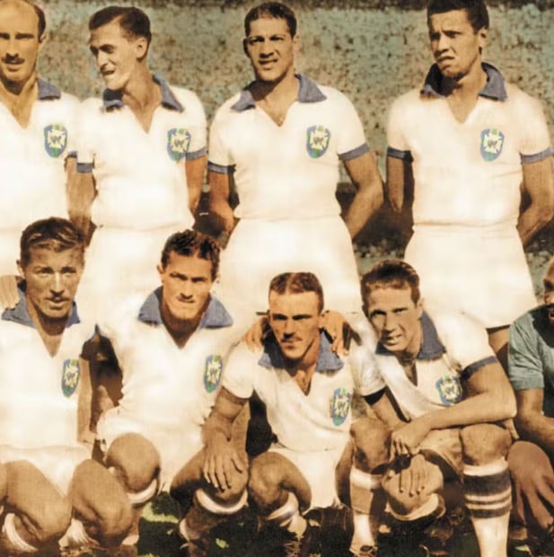 La selección de Brasil solía jugar con uniforme blanco hasta antes del Mundial de 1950. FOTO: Especial