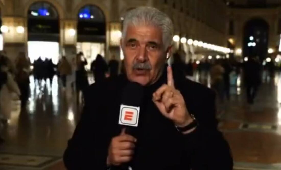 Tuca Ferretti debutó como reportero de ESPN en una cobertura en Milán. Foto: Especial