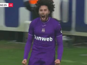 Chino Huerta se estrena con un gol en la victoria del Anderlecht