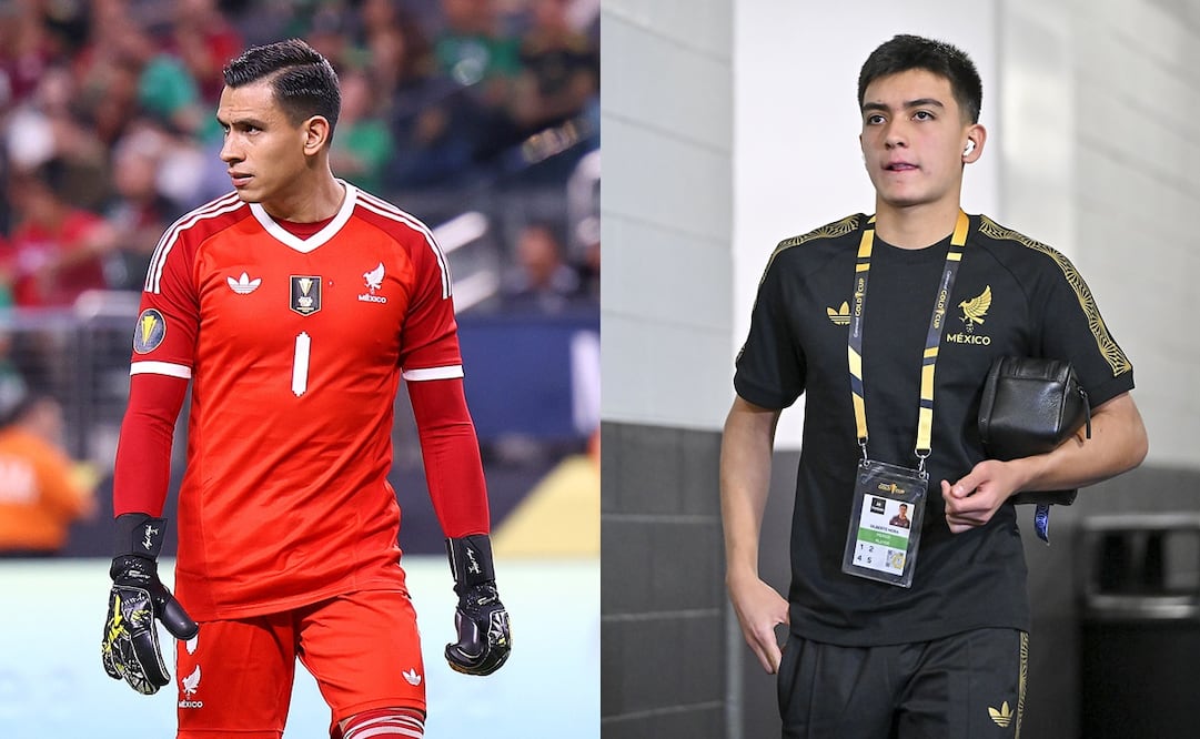 Luis Ángel Malagón y Gilberto Mora en Selección Mexicana, durante la Copa Oro - Fotos: Imago7