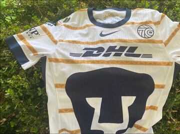 Pumas presentó su camiseta conmemorativa por 70 años de historia del equipo en el futbol mexicano