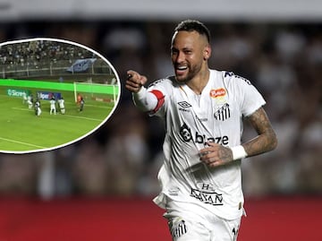 Así fue el gol olímpico con el que Neymar silenció las rechiflas que le lanzaban desde las gradas