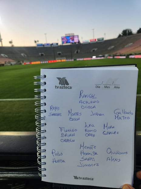 Esta es la lista de convocados de Javier Aguirre, según David Medrano. FOTO: @medranoazteca