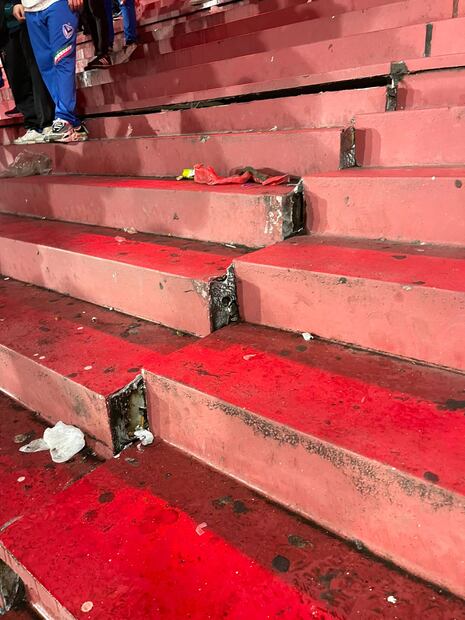 Así luce una de las tribunas en el estadio de Independiente. Foto: Especial