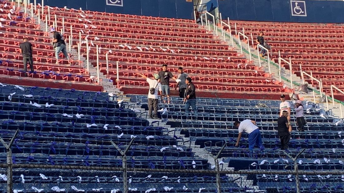 Estadio Azul en remodelación FOTO: Edgar Enríquez