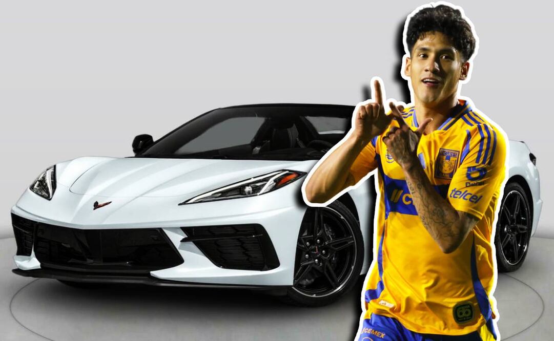 Uriel Antuna no ha marcado gol con Tigres en Liga MX, pero presumió su carro de lujo. Foto: especial