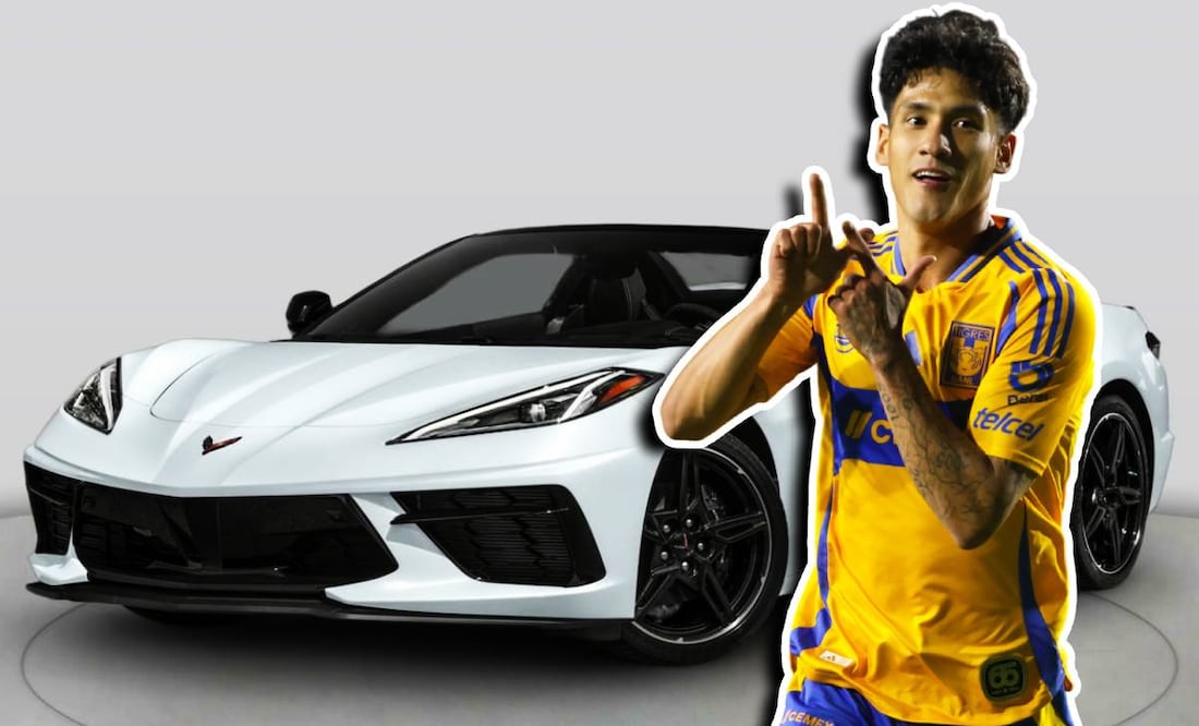 Uriel Antuna no ha marcado gol con Tigres en Liga MX, pero presumió su carro de lujo. Foto: especial