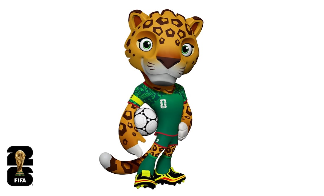 Zayu, la mascota que representará a México en el Mundial 2026. FOTO: FIFA
