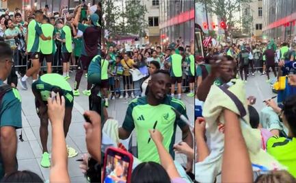 Julián Quiñones se molestó con un fanático mexicano por lanzar la playera del América al piso
