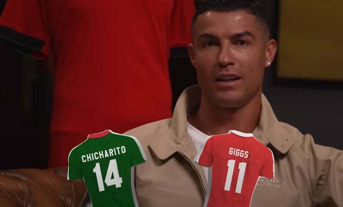 CR7 hizo una mención en su canal de Chicharito Hernández.  Foto: Captura de Pantalla.