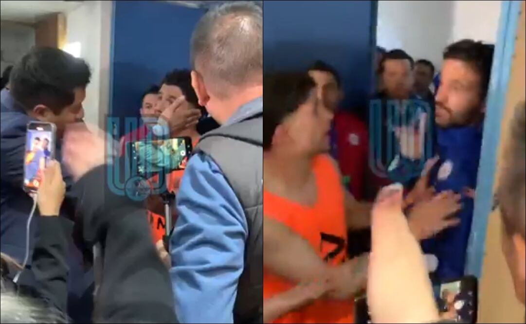 Momento de tensión se vivieron en la sala de prensa del Estadio Ciudad de los Deportes. FOTOS: Capturas