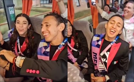 La delegación mexicana cantó el 'Cielito Lindo' previo a la inauguración de los Juegos Olímpicos