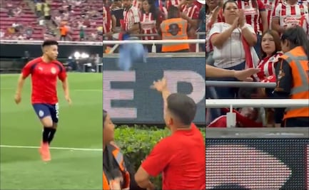 'Nene' Beltrán regala sudadera a miembro de seguridad que salió en camilla tras darle un balonazo