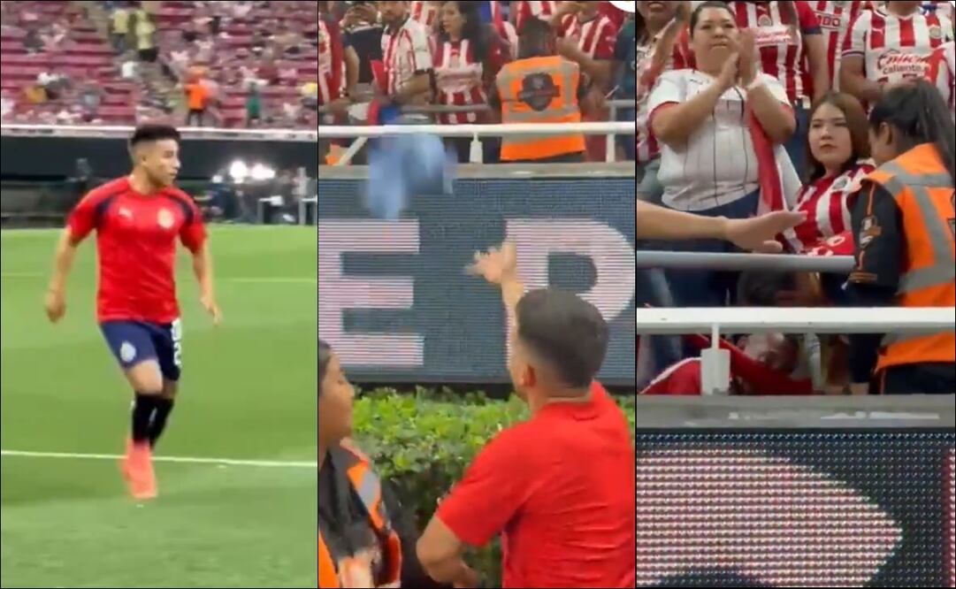 Fernando Beltrán lanza una sudadera a manera de disculpa por el pelotazo. FOTO: Captura