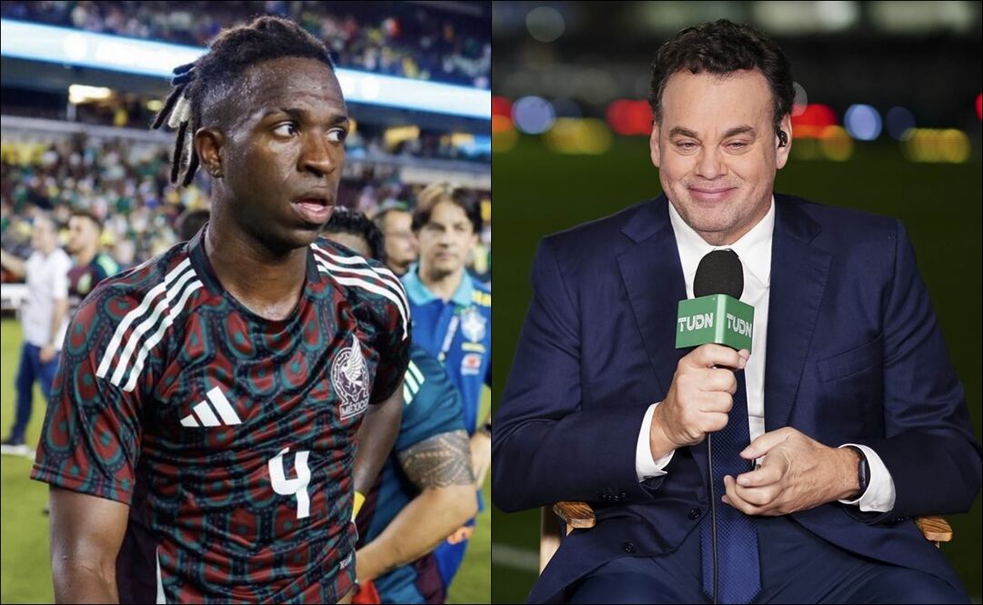 David Faitelson pidió la naturalización de Vinícius Júnior para que represente a la Selección Mexicana / FOTOS: @DavidFaitelson_ e Imago7