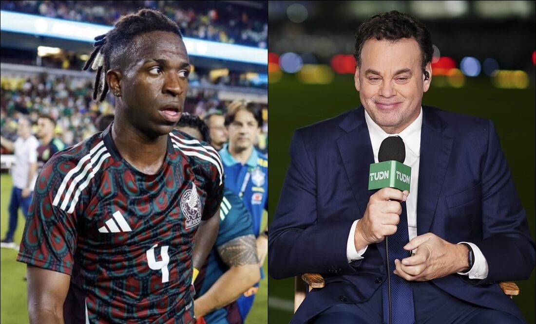 David Faitelson pidió la naturalización de Vinícius Júnior para que represente a la Selección Mexicana / FOTOS: @DavidFaitelson_ e Imago7