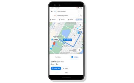 Ahora Google Maps dará información sobre estaciones de Ecobici