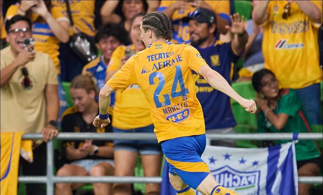 Marcelo Flores marcó el gol del triunfo de los Tigres - Foto: @TigresOficial (X)