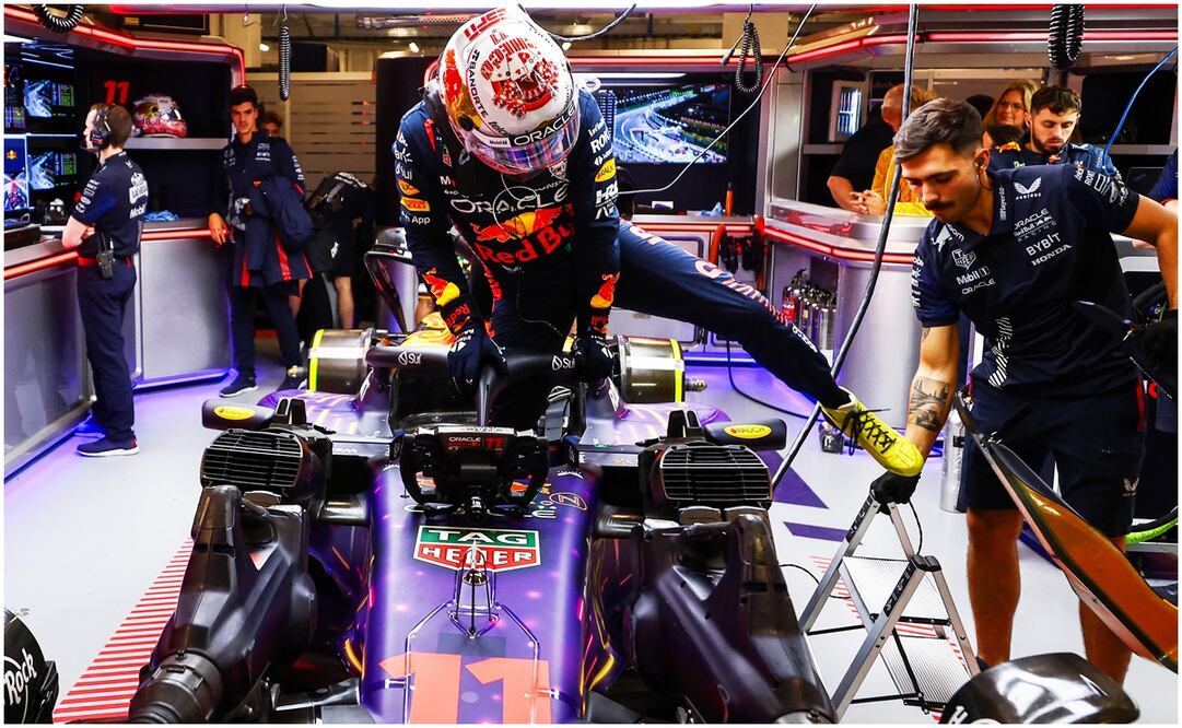 Checo Pérez largará desde la posición 11 en el GP de Las Vegas - AFP