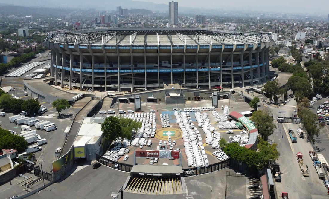 El Estadio Azteca, ahora llamado Banorte, será una de las sedes del Mundial 2026. Foto: Diego Prado / EL UNIVERSAL